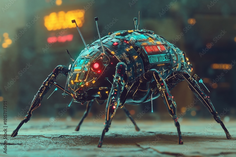 computer virus bug in circuit board by generative ai computer virus bug in circuit board by generative ai