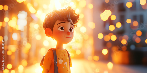 International Animation Day Celebration on Blurred