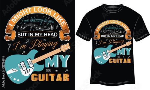 I MIGHT LOOK LIKE, Guitar T Shirt Funny Vintage Guitar Shirt, Colourful Nature Guitar T-shirt, Musician Tee, Music Lover Tshirt,