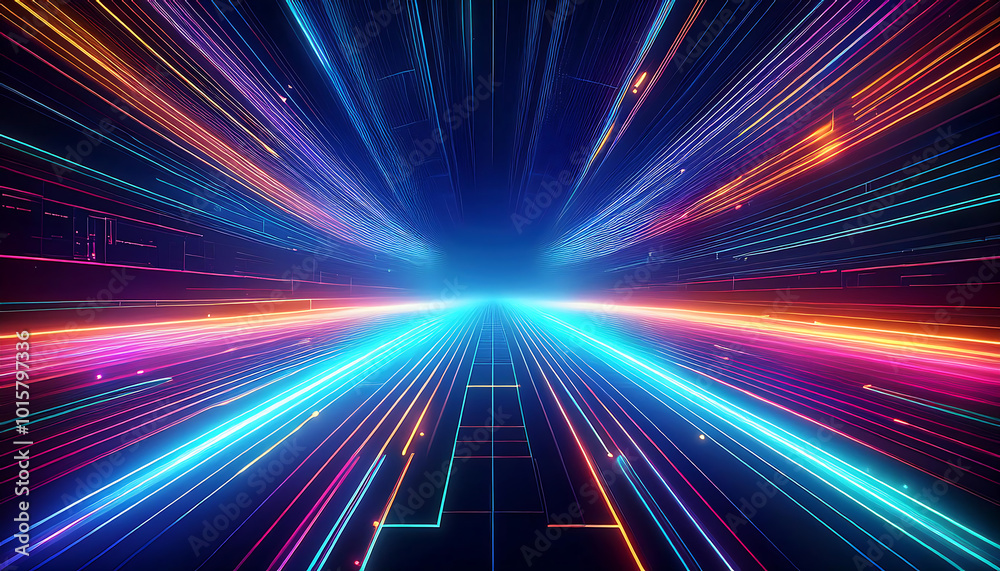 futuristic technology lines background with light effect futuristic technology lines background with light effect