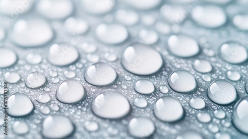 Wallpaper Mural Close-up of water droplets on a surface, white isolate background. Torontodigital.ca
