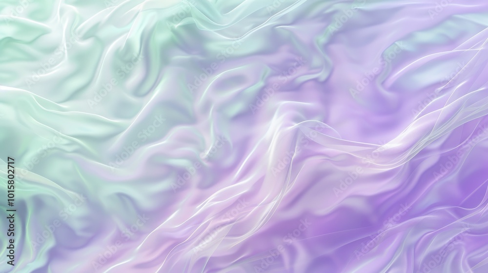 Fototapeta premium A purple and green fabric with a wavy pattern