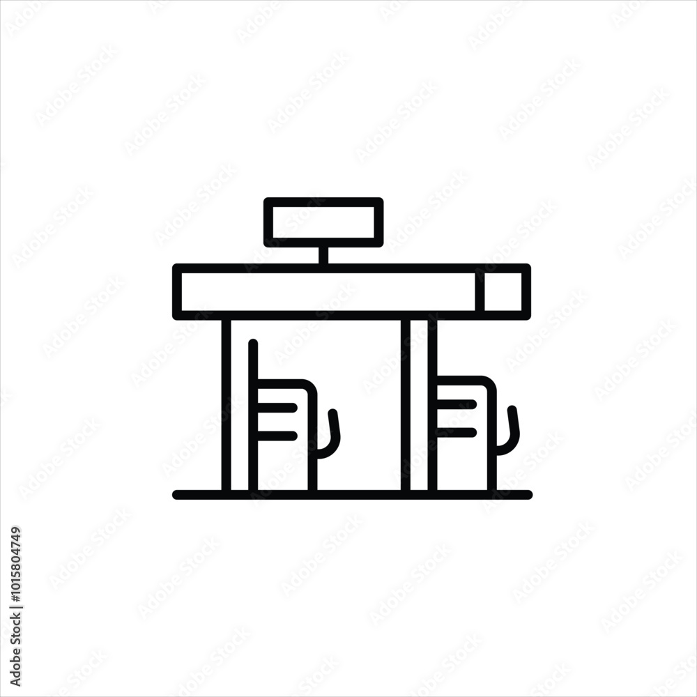 Oil Station icon showcasing a modern fuel dispenser design. Ideal for use in automotive, transportation, and energy-related visuals. Represents the concept of refueling. Vector illustration. Oil Station icon showcasing a modern fuel dispenser design. Ideal for use in automotive, transportation, and energy-related visuals. Represents the concept of refueling. Vector illustration.