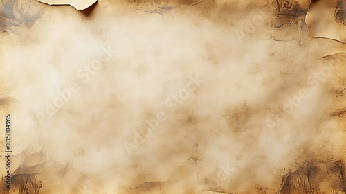 aged parchment texture subtle tea stains worn edges sepia tones vintage paper background with character and history. AI GENERATE. high resolution  image photo