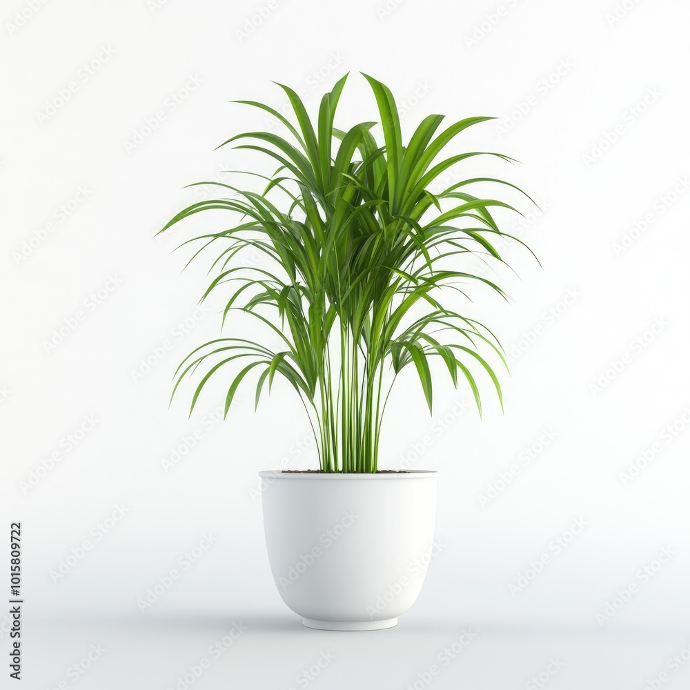 Lush Green Plant in Elegant White Pot Lush Green Plant in Elegant White Pot