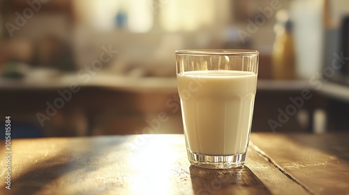 Glass of milk. Milk background