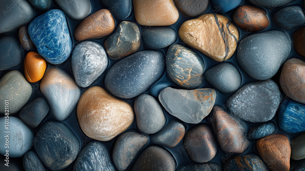 Natural Stone Background, Small River Pebbles
Natural Stone Background, Small River Pebbles