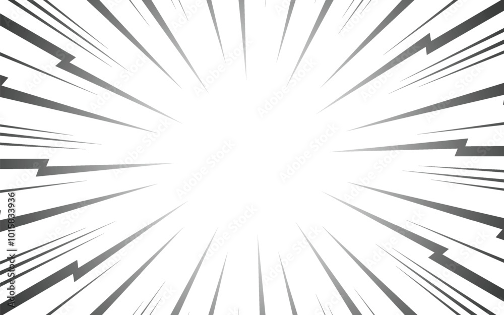 Obraz premium Comic speed radial background