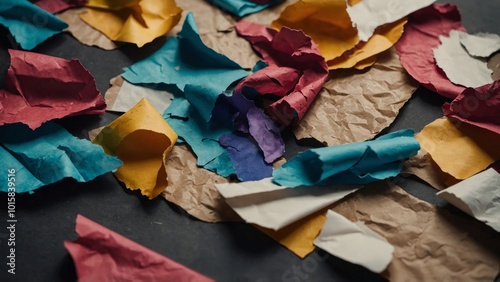 paper sheets on a table