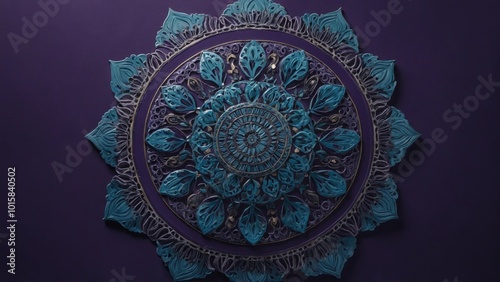 abstract background with floral ornament