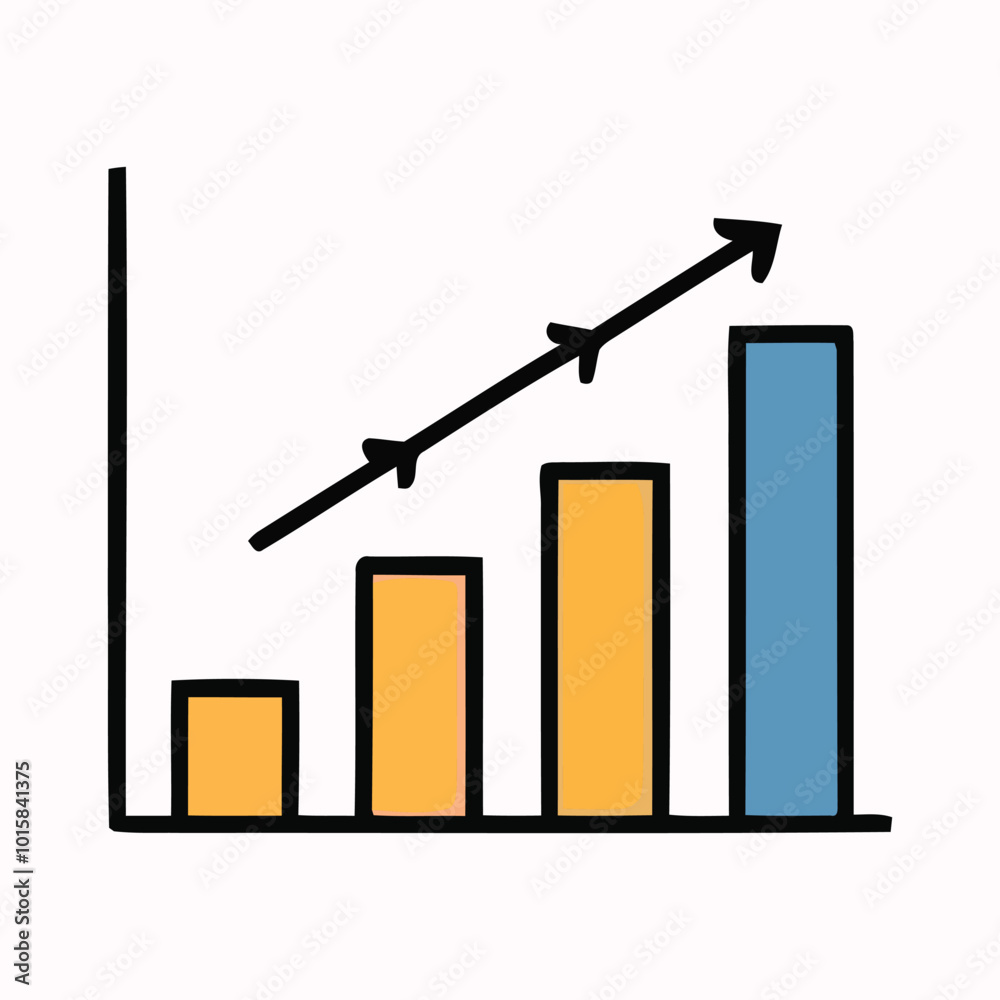 business graph chart, Growth icon in filled outline style. For your design, logo. Vector illustration. business graph chart, Growth icon in filled outline style. For your design, logo. Vector illustration.