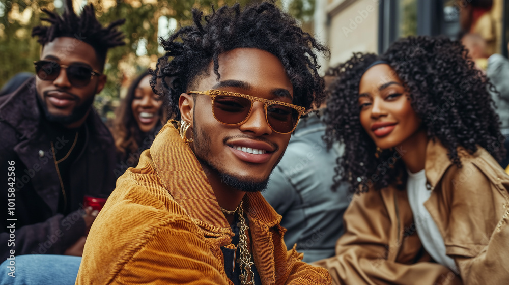 A vibrant scene featuring diverse groups of people A vibrant scene featuring diverse groups of people