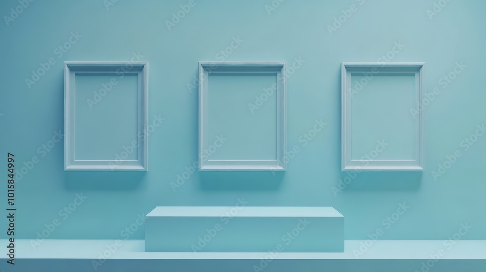 Empty portrait frame mockup. Blank picture frame template Empty portrait frame mockup. Blank picture frame template