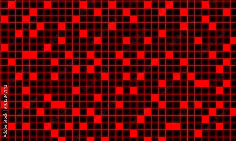 Red, yellow and blue neon light square pattern background. Video game background. schedule grid light pattern. Schedule dance floor Red, yellow and blue neon light square pattern background. Video game background. schedule grid light pattern. Schedule dance floor