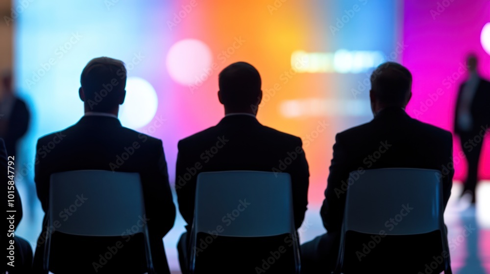 Business executives attending an international business conference Business executives attending an international business conference