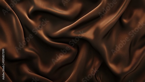 Abstract Brown Satin Fabric Texture