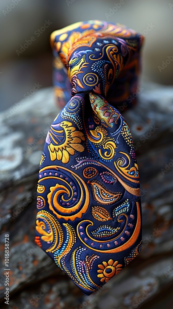Vibrant Paisley Silk Tie - A Fashion Statement Vibrant Paisley Silk Tie - A Fashion Statement