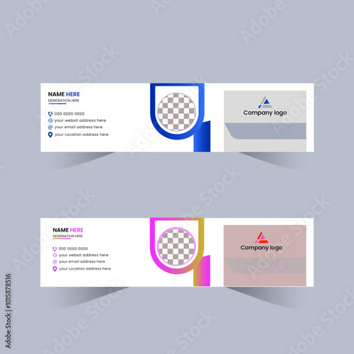 Corporate Email Signature template design
