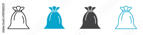 sack icon Thin line vector design