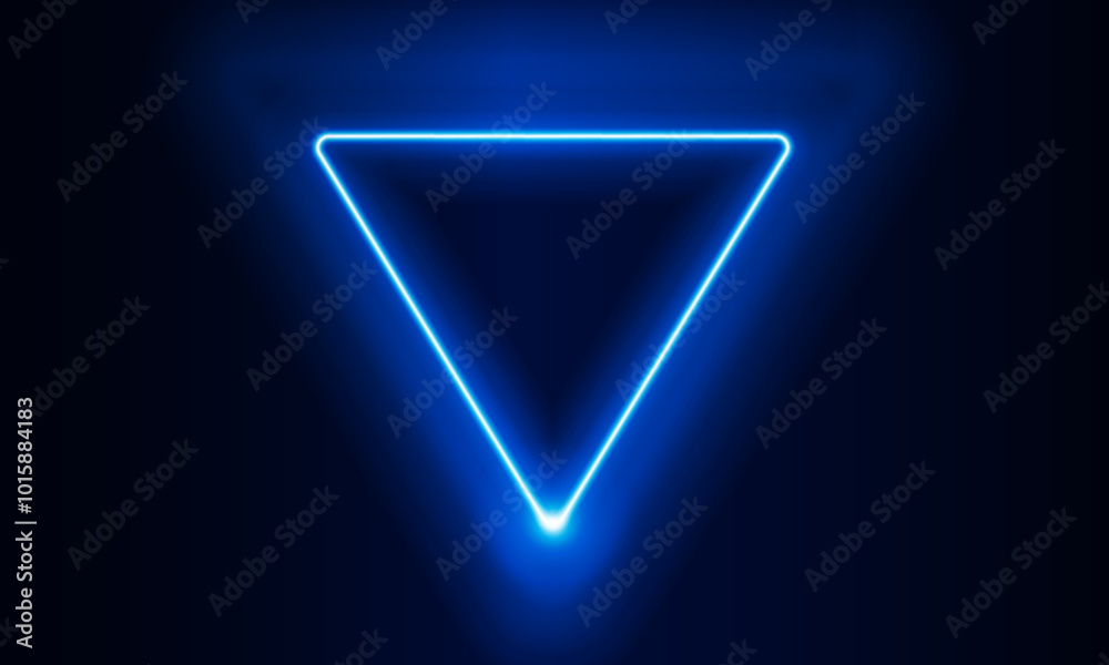 Dark blue abstract Light out technology and with neon triangles with glowing arrow lines futuristic concept. Hitech communication concept innovation background, vector design Dark blue abstract Light out technology and with neon triangles with glowing arrow lines futuristic concept. Hitech communication concept innovation background, vector design