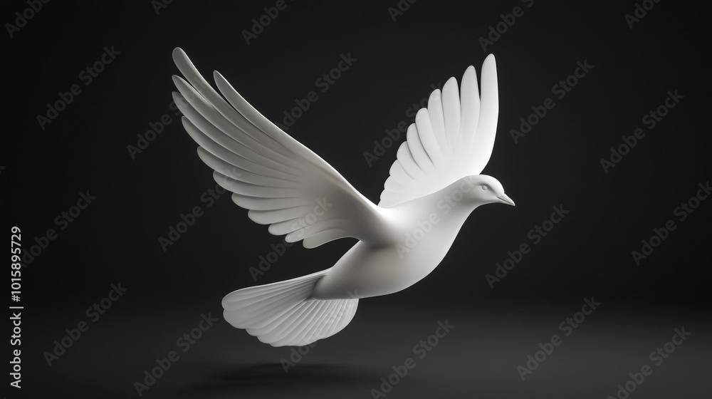 A white dove with peace symbols, designed to look realistic, ready to be used in a design. A white dove with peace symbols, designed to look realistic, ready to be used in a design.