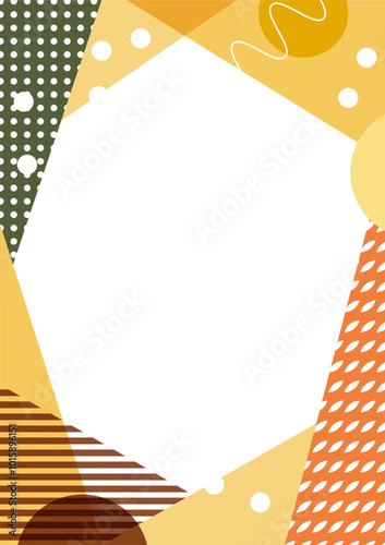 Japanese modern frame background material-Autumn flavors