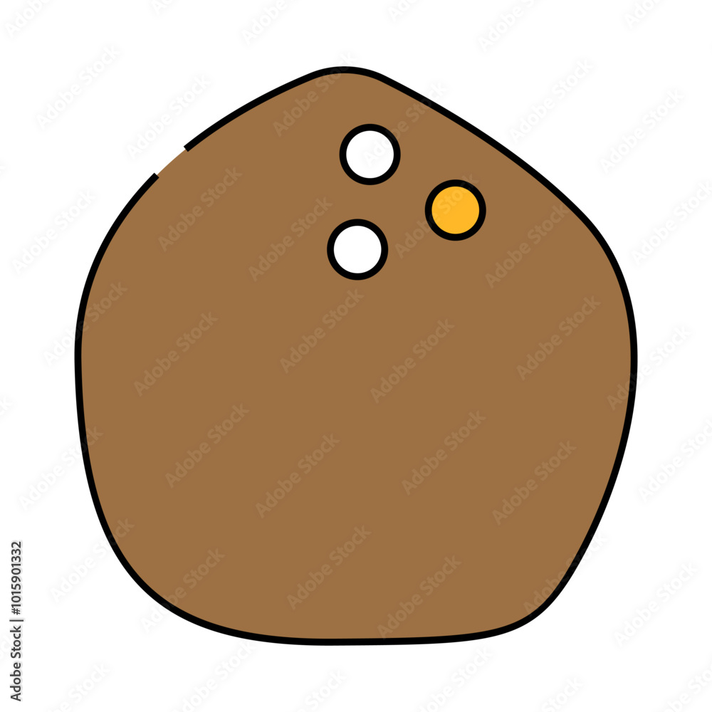 Fototapeta premium coconut white line icon vector. coconut white sign. isolated symbol illustration