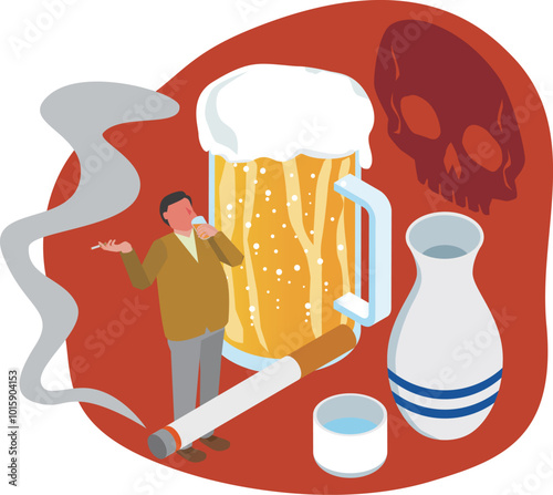 飲酒や喫煙の健康リスク