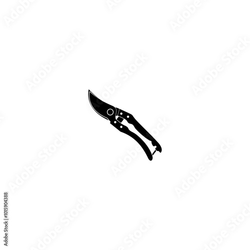 Hand pruners icon isolated on white background
