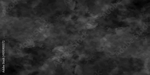 Abstract smoke on black and Fog background. Isolated black background. fume overlay design and smoky effect for photos design.	