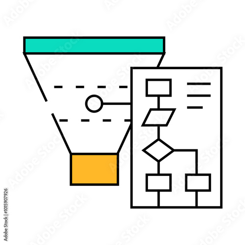 mqls generated line icon vector. mqls generated sign. isolated symbol illustration