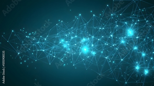 Abstract Digital Network Connection Background