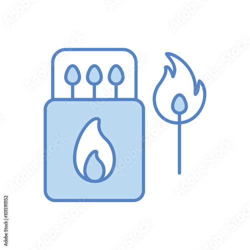 Kitchen Matchbox vector icon