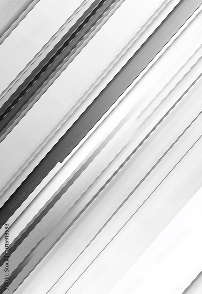 Obraz premium Minimal geometric white light background abstract design white background with diagonal lines 