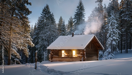 Christmas Eve at a Cozy Cabin