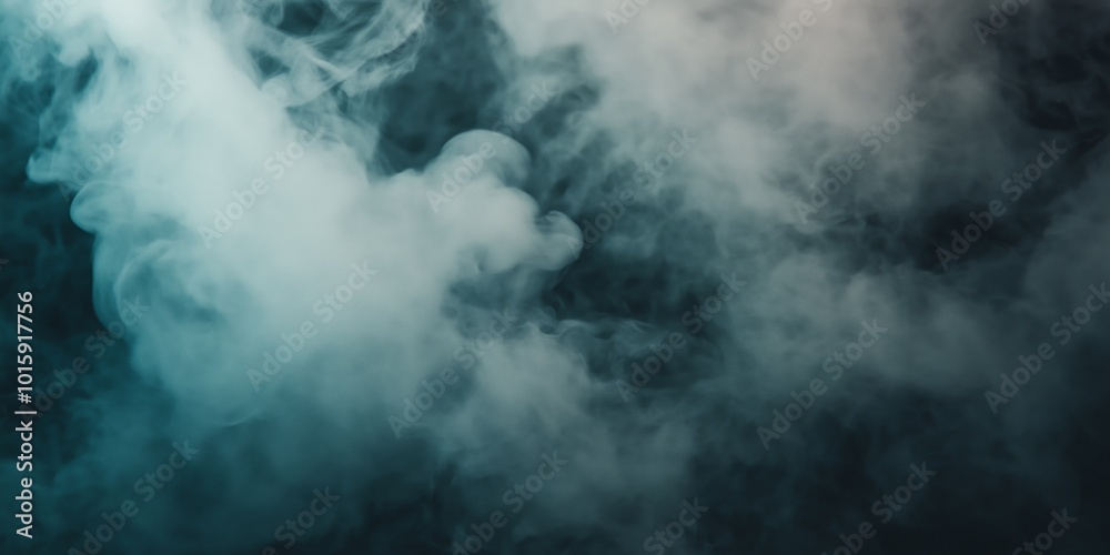 A hazy blue sky with a white cloud in the middle