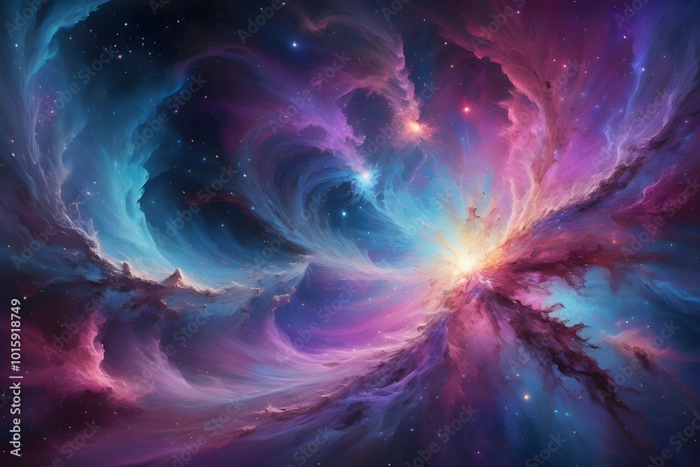 Galaxy background with stars Galaxy background with stars