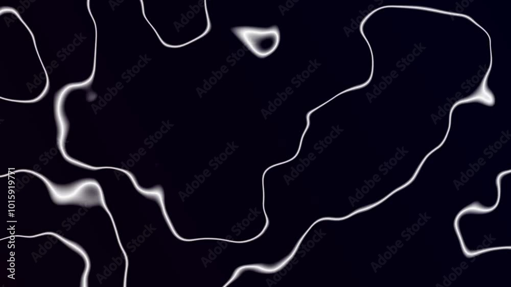 Abstract beautiful white color lines looping background UHD 4K animation. Liquid background video