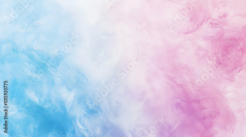 Abstract Pastel Pink and Blue Ink Swirls, Fluid Art Background