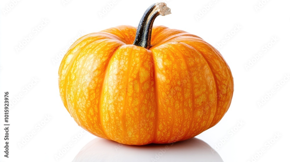 Obraz premium raw pumpkin photo on white background