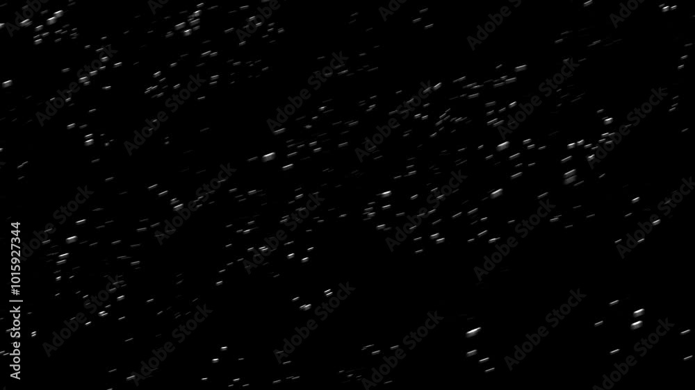 Snow Storm on the black backgrounds (PNG Background) - (4K_24fps)