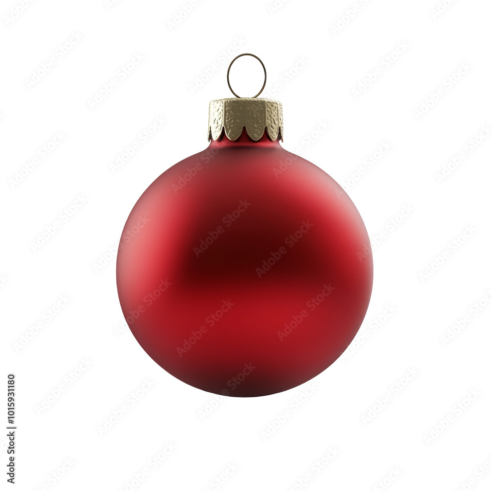 Elegant Classic Red Bauble A Stunning Rendering of Timeless Holiday Decor