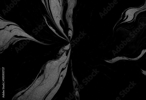 Marble black texture, wavy texture background	
