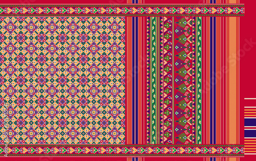 multi abstract pattern sari design art collection.