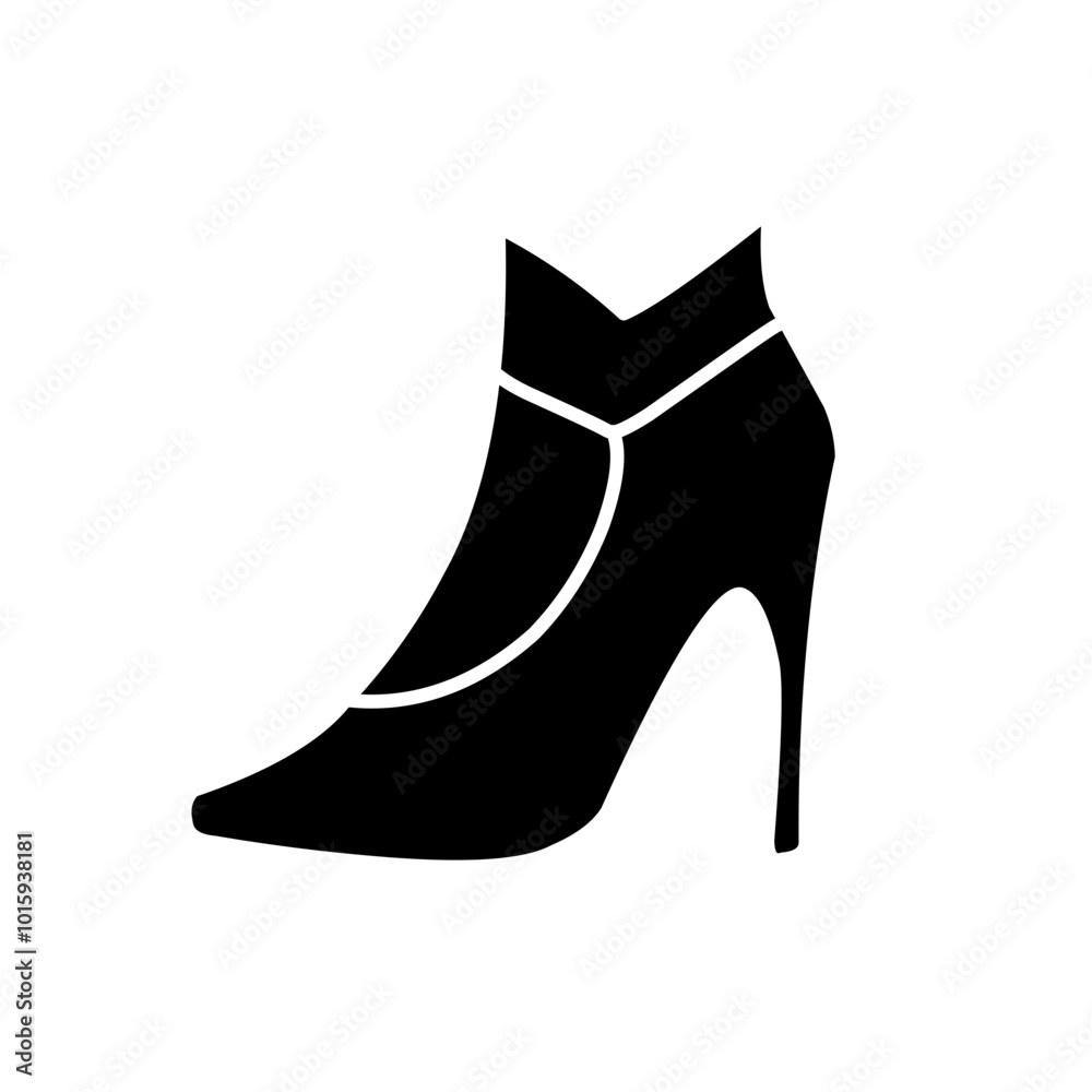 Obraz premium silhouette icon of women's shoes