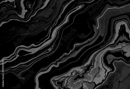 Marble black texture, wavy texture background 