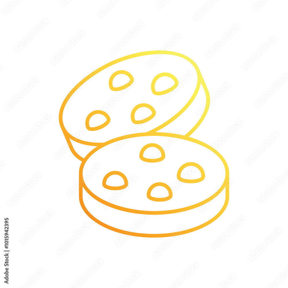 Obraz premium Cookies vector icon