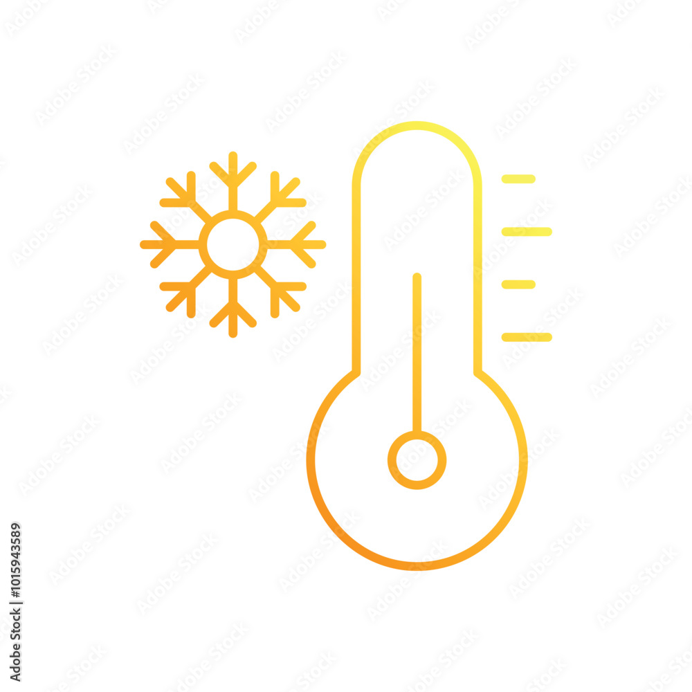 Freezing Temperature vector icon Freezing Temperature vector icon