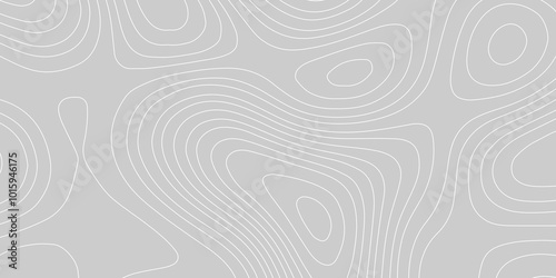 Topographic map background geographic line map with seamless ornament design, grey topographic map geographic mountain relief abstract lines background contour maps pattern with copy space line art.