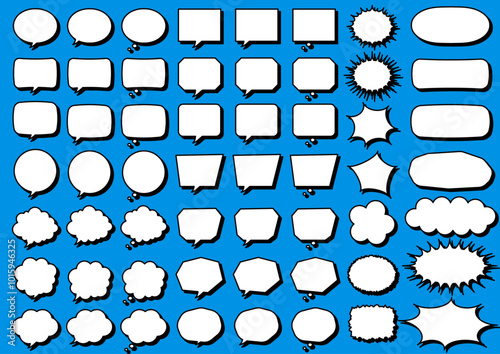 シンプルでかわいいフキダシセット